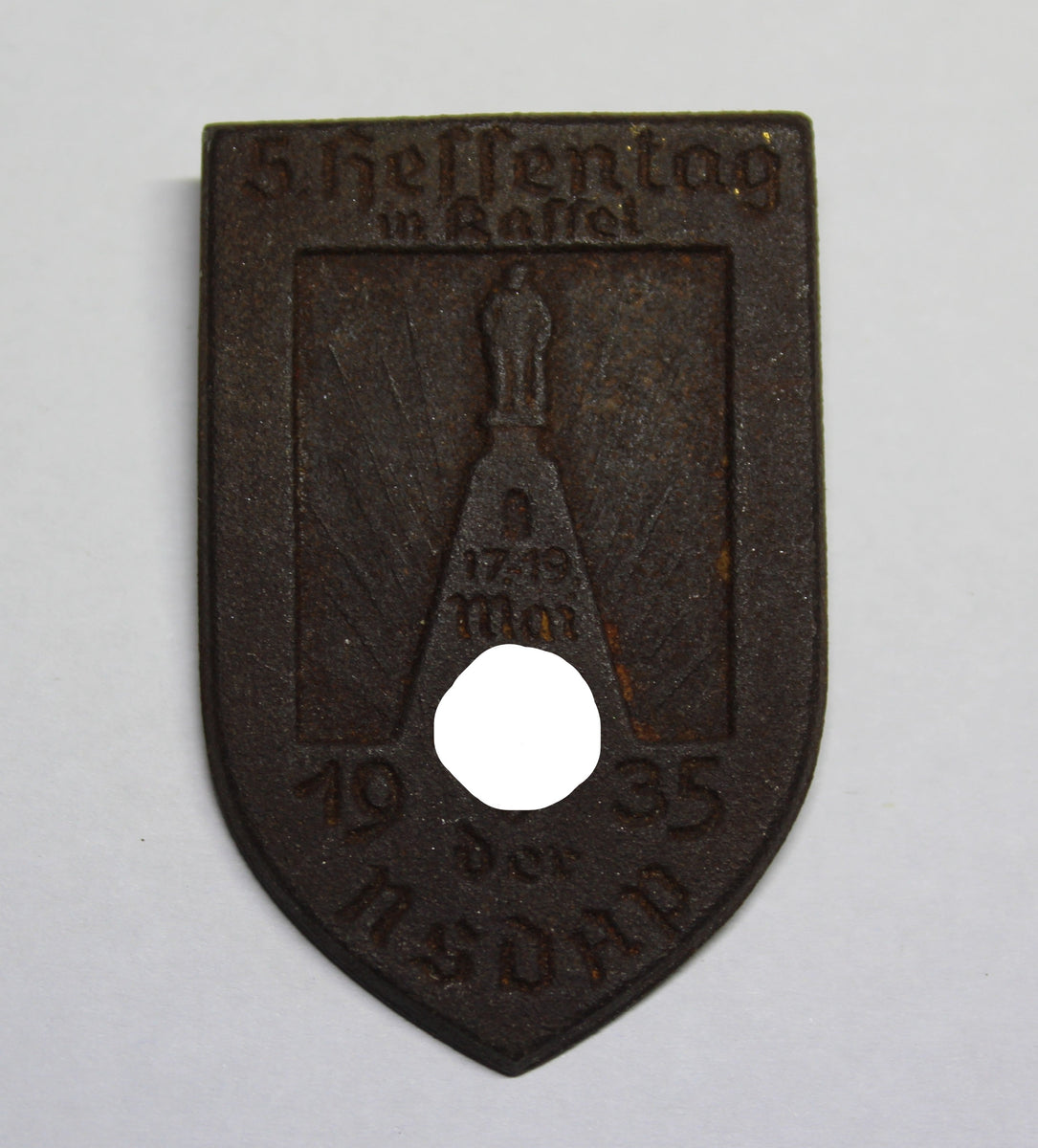 Badge 5. Hessentag Der NSDAP 1935 – Rheinland Militaria